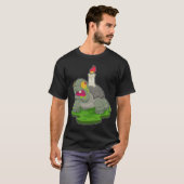 Schildpad Halloween Zombie Kaars T-shirt (Voorkant volledig)