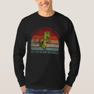 Schildpad Hardloop Team We Zijn Traag Als Schelp T-shirt