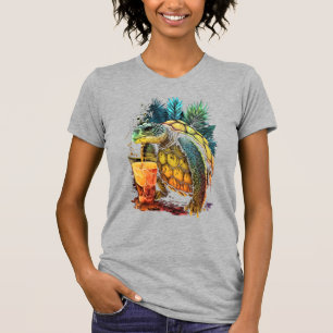 Schildpad Hawaiaanse Zeeschildpadden Ananas Aloha T-shirt