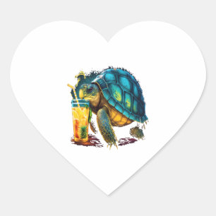 Schildpad Hawaiiaans Zee Schildpadden Ananas Aloha Hart Sticker