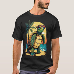Schildpad Hawaiiaans Zee Schildpadden Hawaii Tropi T-shirt