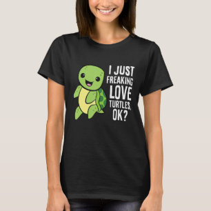 Schildpad Ik hou gewoon van schildpadden T-shirt