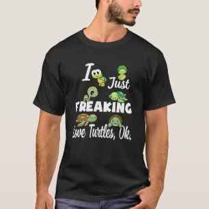 Schildpad Ik maak gewoon de liefdesschildpad vrij T-shirt