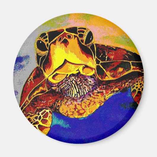 Schildpad in je gezicht! magneet (Voorkant)