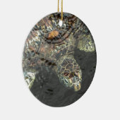 Schildpad in water keramisch ornament (Rechts)