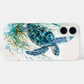 Schildpad in zeegras Case-Mate iPhone case (Achterkant (horizontaal))