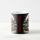 Schildpad is blij met kerstcadeaus koffiemok (Center)