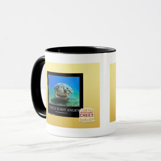 Schildpad is niet angstig mok (Voorkant links)