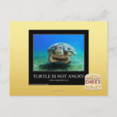 Schildpad is niet boos briefkaart (Voorkant)