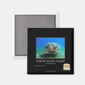 Schildpad is niet boos magneet (Voorkant / Achterkant)