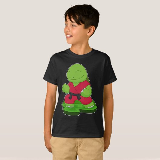 Schildpad Karate Martial Arts T-shirt (Voorkant volledig)