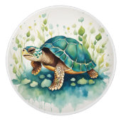 Schildpad  keramische knop (Voorkant)