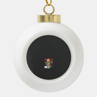 Schildpad Kerstverlichting Lelijke Kerstman Schild Keramische Bal Ornament