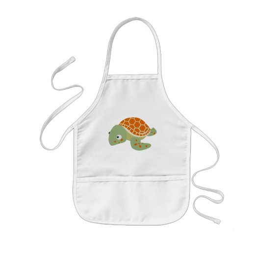 Schildpad Kinder Schort (Voorkant)