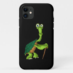 Schildpad Landschildpad Gepensioneerd Grappig Staa iPhone 11 Hoesje