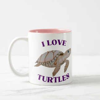 Schildpad Liefde Tweekleurige Koffiemok