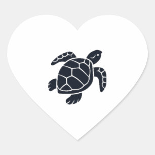 Schildpad Logo Embleem Roodoren Slider Tortoise Hart Sticker