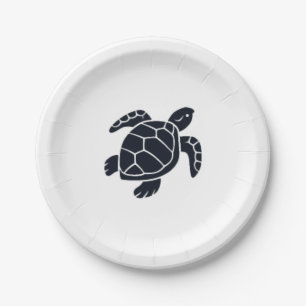 Schildpad Logo Embleem Roodwangschildpad Tortoise Papieren Bordje