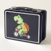 Schildpad met fiets (Achterkant)