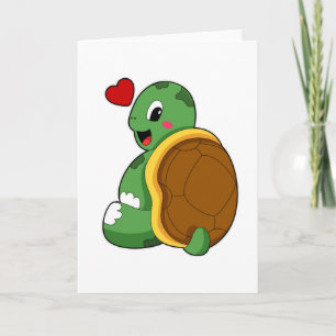 Schildpad met Hart Kaart