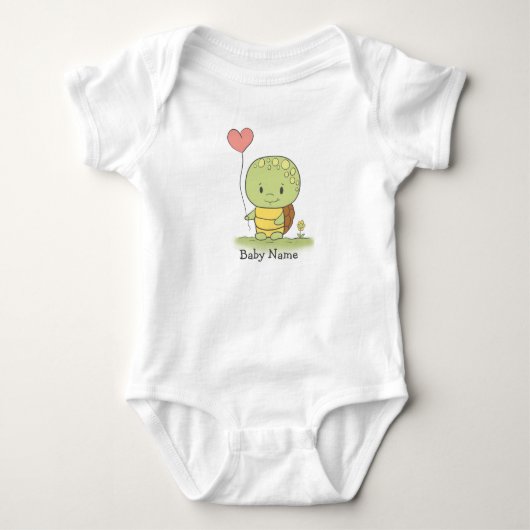 Schildpad Met Hartballon Romper (Voorkant)