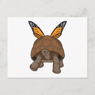Schildpad met Regenboogkleuren Briefkaart