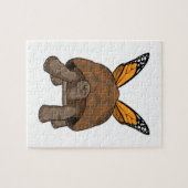 Schildpad met regenboogkleuren legpuzzel (Horizontaal)