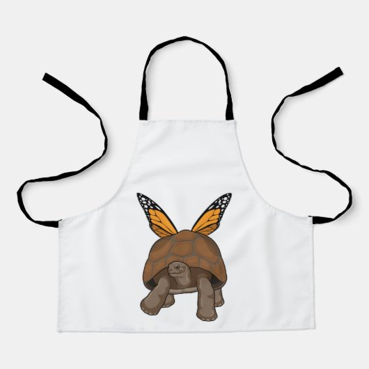 Schildpad met regenboogkleuren schort (Voorkant)