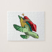 Schildpad met Rocket Legpuzzel (Horizontaal)