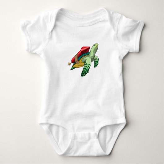 Schildpad met Rocket Romper (Voorkant)