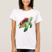 Schildpad met Rocket T-shirt (Voorkant)