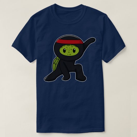 Schildpad met Shell als Ninja T-shirt (Design voorkant)
