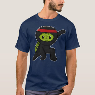 Schildpad met Shell als Ninja T-shirt