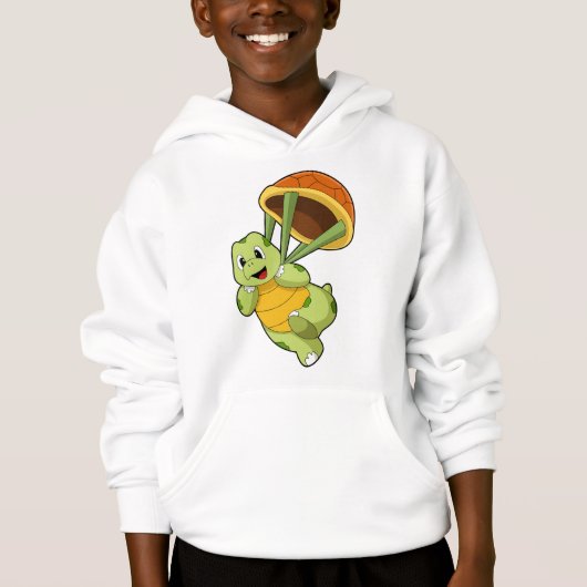 Schildpad met Shell als Skydiver (Voorkant)