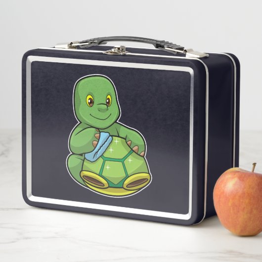 Schildpad met Shell & Cleaning rag (In situ)