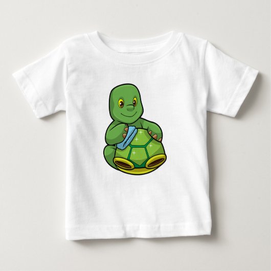 Schildpad met Shell & Cleaning rag (Voorkant)