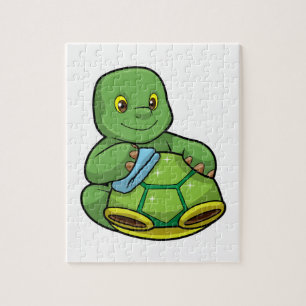 Schildpad met Shell & Cleaning rag Legpuzzel