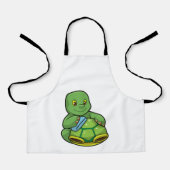 Schildpad met Shell & Cleaning rag Schort (Voorkant)