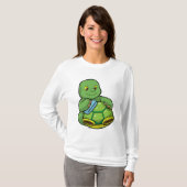 Schildpad met Shell & Cleaning rag T-shirt (Voorkant volledig)