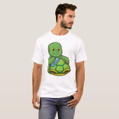 Schildpad met Shell & Cleaning rag T-shirt (Voorkant volledig)