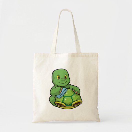 Schildpad met Shell & Cleaning rag Tote Bag