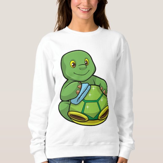 Schildpad met Shell & Cleaning rag Trui (Voorkant)