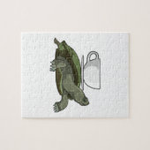 Schildpad met Teacup Legpuzzel (Horizontaal)