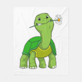 schildpad met ventilator fleece deken (Voorkant)