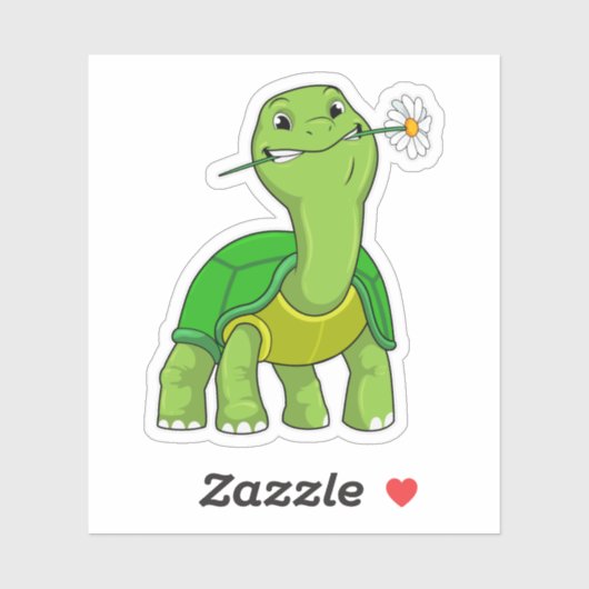 schildpad met ventilator sticker (Vel)