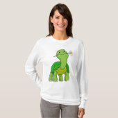 schildpad met ventilator t-shirt (Voorkant volledig)