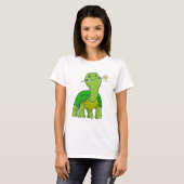 schildpad met ventilator t-shirt (Voorkant volledig)