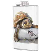 Schildpad mist je fles heupfles (Links)