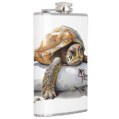 Schildpad mist je fles heupfles (Rechts)