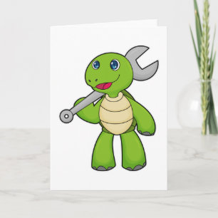 Schildpad monteur sleutel kaart